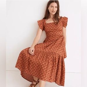 Madewell Ruffle-Strap Tiered Dress